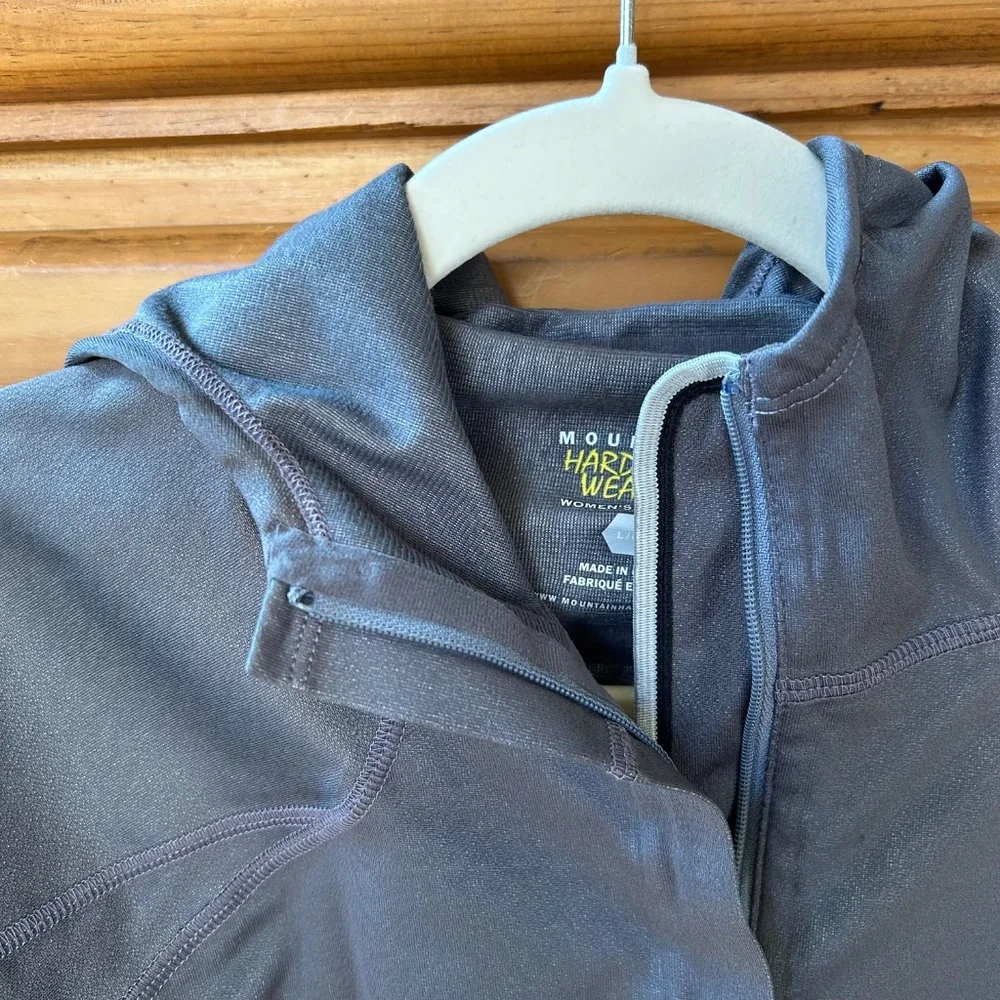 Mountain Hardware Jacket Windstopper Soft Shell Gray Women's‎ Large